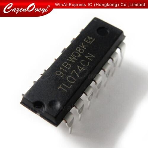 100pcs/lot TL074CN TL074 DIP-14 In Stock