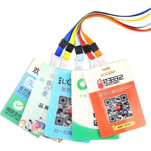 Customise Acrylic Identification Badges Staff Cards QR Code Badge Card