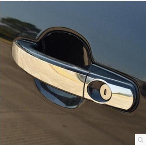 Car styling stainless steel Chrome Trim Door Handle Covers decoration Case for ford Focus 2 Focus 3 KUGA 2005-2017