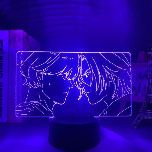 Banana Fish Led Night Light for Bedroom Decor Nightlight Birthday Gift BL Anime 3d Lamp Banana Fish