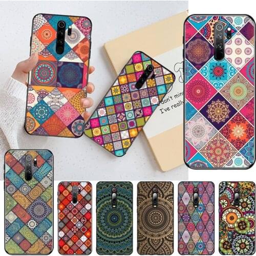 Mandala Flower Pattern Phone Case for Redmi 9A 8A 7 6 6A Note 9 8 8T Pro Max Redmi 9 K20 K30 Pro