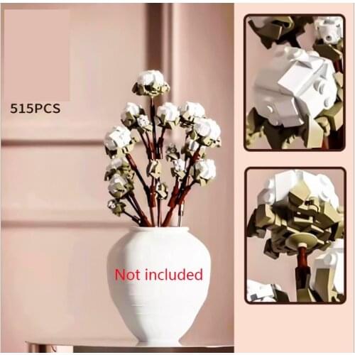 City Creator Series Cotton Desktop Decoration Bonsai Accessories DIY Model Building Blocks Bricks Toys Gifts