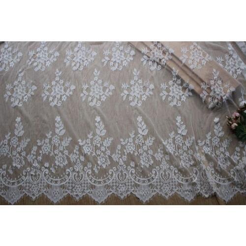 GLace 3M/Lot Soft mesh fabric skin friendly high qualtiy eyelash lace fabric DIY wedding veil accessories TX681