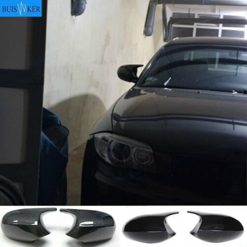 Mirror Cover E90 Carbon Fiber/ABS Car Rearview Mirror Cap Cover Direct Replace For BMW E90 E91 2008-11 E92 E93 2010-13 LCI
