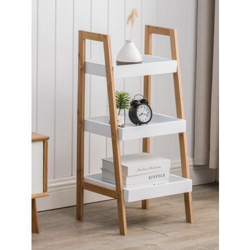 Ladder Shelf Ladder Nordic Landing Floating Window Bathroom Living Room Bedroom Bathroom Multi-storey Storage Rack Storage Rack