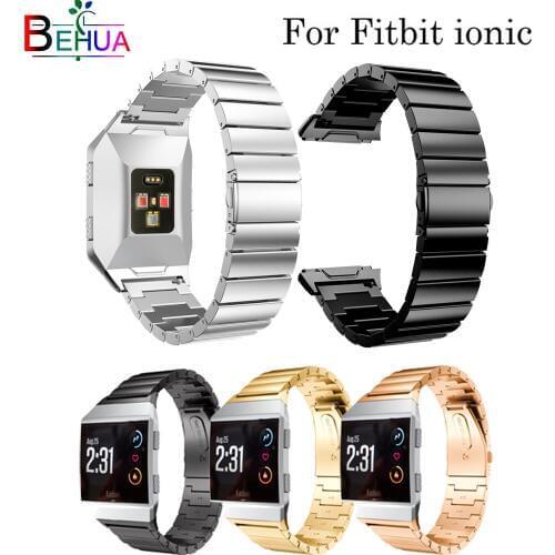 WatchBand For Fitbit Ionic fashion stainless steel Smart watch Wrist Strap Replacement Accessories for Fitbit Ionic straps band