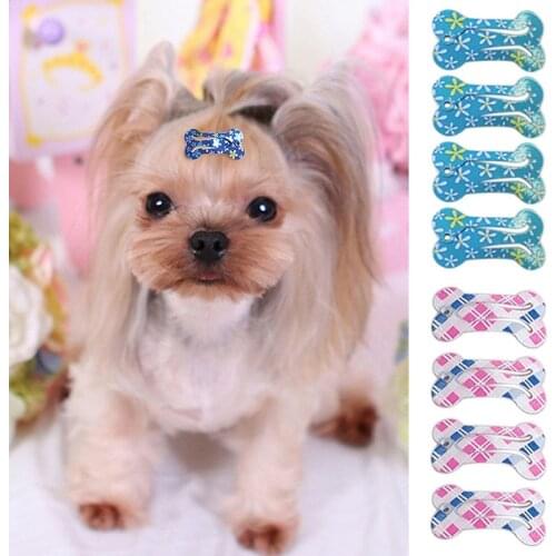 20pcs/Lot Dog Hairpin Puppy Kitten Bone Hair Clips Cute Pet Hair Accessories Pet Hair Grooming Dog Accessories for Small Dogs