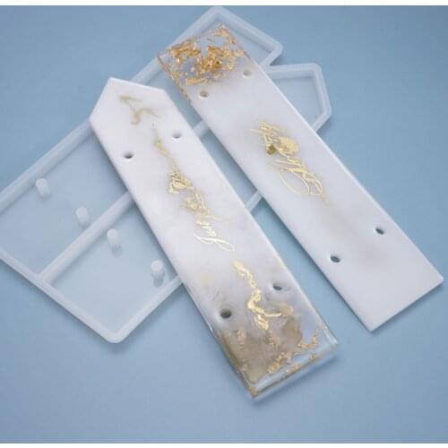 DIY Resin Crystal Epoxy Door Number Plate Mold Indicator Signs Welcomes Hanging Tags Doorplate Casting Silicone Mould
