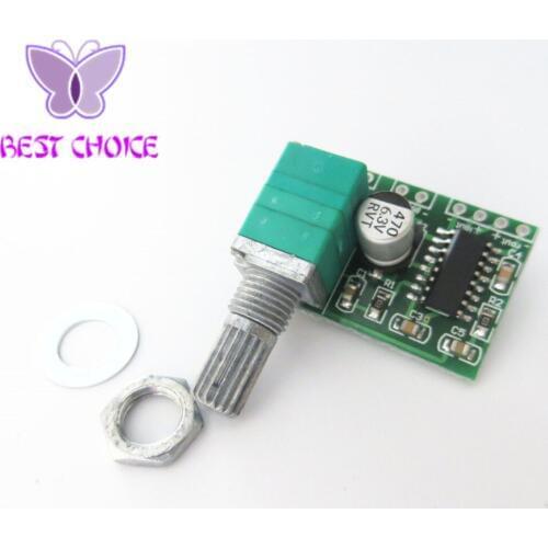 Super Mini PAM8403 DC 5V 2 Channel USB Digital Audio Amplifier Board Module 2 * 3W Volume Control with Potentionmeter Switch