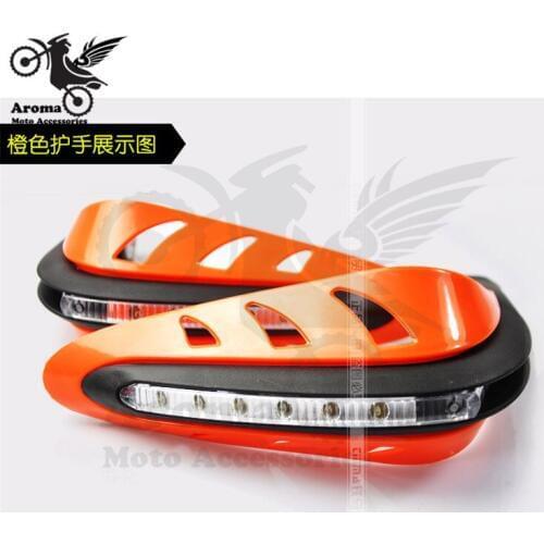 Universal ATV Motorcycle Handguards with LED turn signal light Hand Guards Motorbike red for yamaha honda suzuki kawasaki moto