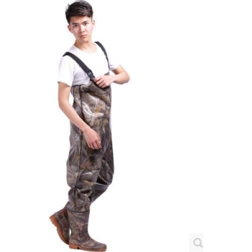 Waterproof Breathable Fishing Chest Waders Thickening Camouflage Wading Boots botas de pesca militares hombre army shoes men