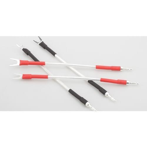 High Quality Audiocrast Odin JUMPER LINKS 4 x 20cm Jumper Cable OFC Speaker Cable Banana Plugs to Banana plug Audio Cable HIFI