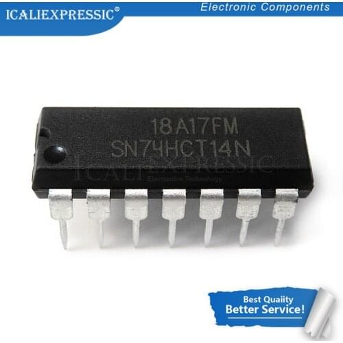 10PCS SN74HCT14N DIP14 SN74HCT14 74HCT14 DIP-14 74HCT14N DIP