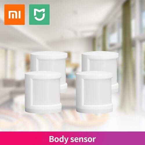 100% Original Xiaomi Mijia Human Body Sensor IR Intelligent Magnetic Smart Home APP Wireless Linkage Connect Alarm System Kit