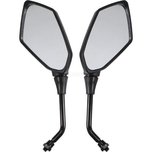 100Pcs/Lot 2Pcs/Lot/set Universal 10MM Mirrors Rearview Mirror Motorcycle Aluminium Black