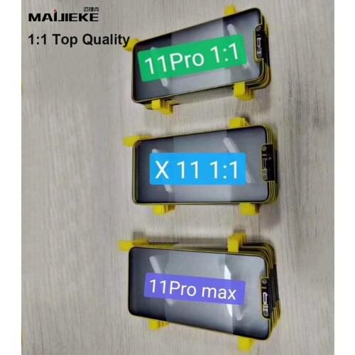 2PCS 1:1 Top AAA Screen Front Outer Glass for iPhone 11 pro max Touch Panel Glass with mesh for iPhone 11 pro Glass Replacement