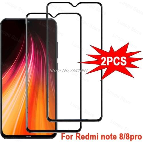 2pc Glass On Redmi Note 8 8 pro 7 pro Protective Tempered Glass for redmi 8 7a 8a Xiomi Redmi Note 8 Note 8t Screen Protector