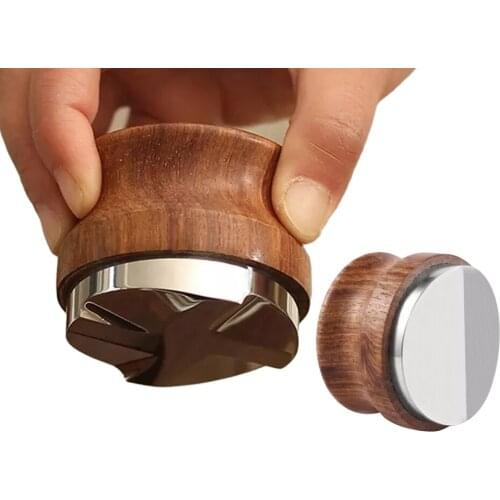 58MM Manual Barista Powder Coffee Espresso Latte Coffee Tamper Distributor Leveler Tool Three Angled Slopes Barista Accessories