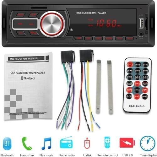 Bluetooth TF Card U Disk AUX 5209E Car Radio Multimedia Audio Player Head Unit Auto Audio Central FM Car Stereo