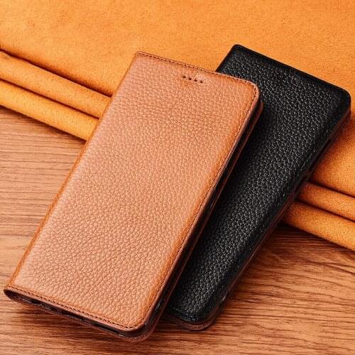 Lychee Veins Genuine Leather Case Cover For Nokia XR20 X10 X20 G10 G20 C10 C20 C30 C20 C01 C1 Plus Wallet Flip Cover