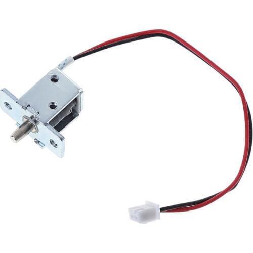 DC 12V 0.5A Mini Electric Magnetic Cabinet Bolt Push-Pull Lock Release Assembly Solenoid Access Control