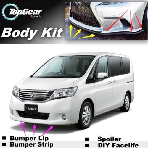 Bumper Lip Deflector Lips For Suzuki Landy Front Spoiler Skirt For TG Friends to Car Tuning View / Body Kit / Strip