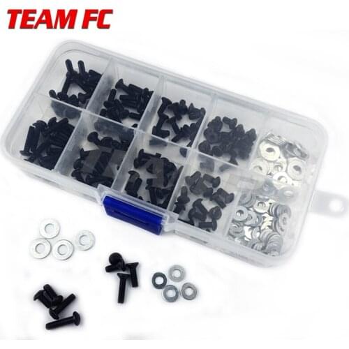 HOT SALE Screws Box Set for 1/10 HSP Tamiya HPI Kyosho D90 SRC10 Remote Control RC Car Parts 180pcs/340pcs