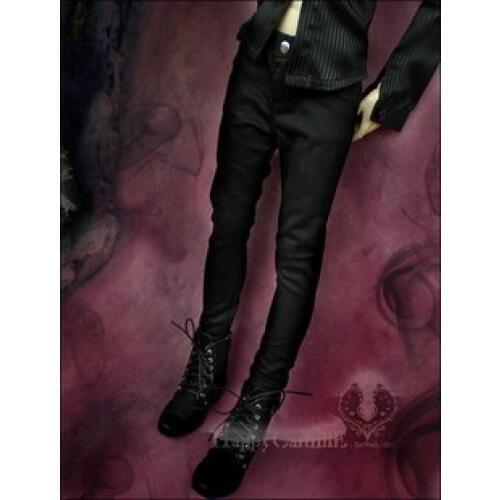 Free shipping SD BJD doll clothes doll pants 1/3 1/4 uncle bjd boys texture black straight jeans