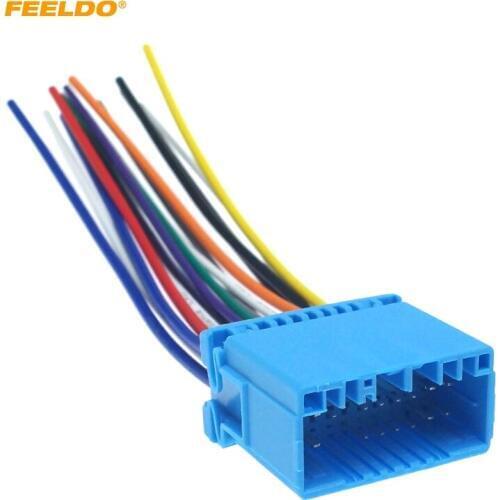 FEELDO Car Aftermarket Audio Radio Stereo Wiring Harness For HONDA/ACURA/ACCORD/CIVIC/CRV Installation #2244