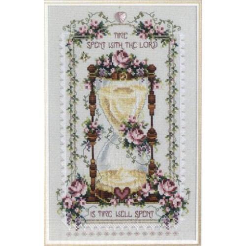 Fishxx Cross Stitch Kits T819 Marriage Hourglass Of Love Romantic Pink Paintings On Needlework Sets Embroidery Egyptian Cotton