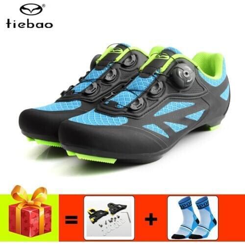 TIEBAO Road bike sneakers men women cycling shoes breathable self-locking ultra-light sapatilha ciclismo riding bicycle shoes