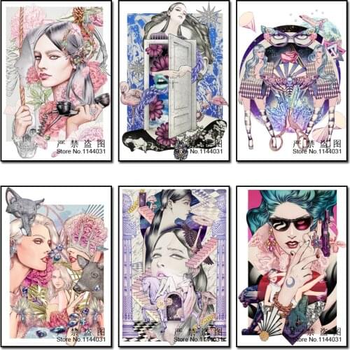 Cartoon Girls square embroidery room decor Embroidery Pattern diamond 5D DIY paintings Cross stitch kits mosaic stickers Woman