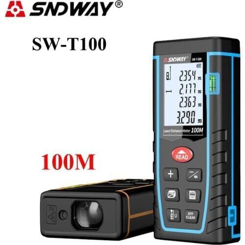 SNDWAY Laser Distance Meter 100M 80M 60M 40M Rangefinder Trena Digital Laser Meter Range Finder Metro Laser Measure Tools