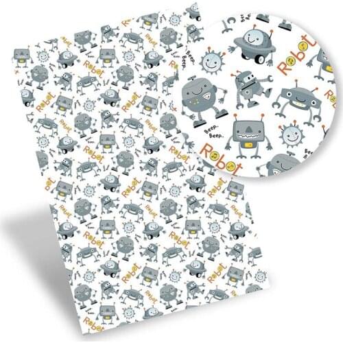 IBOWS Faux Leather Sheets Synthetic Leather Printed Vinyl Fabric DIY HandBags Belt Bow making Material Supplies 22*30cm/pc 0.8mm