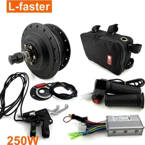 24V 36V 48V 250W Electric Bike Engine Kit Ebike Front Motor Wheel Conversion Kit DIY E-bike 100mm Hub Motor Can Use Disc Brake