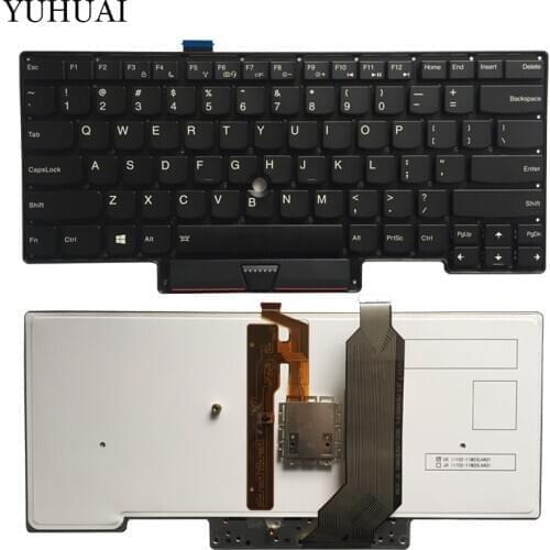 NEW Backlit Keyboard without Frame for Thinkpad X1 Carbon X1C 2013 MT 3443 3444 3446 3448 3460 3462 3463 US Black Free Shipping