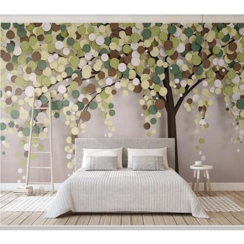 Papel de parede 3d stereo a abstract tree flower wallpaper,living room children bedroom kitchen wall papers home decor mural