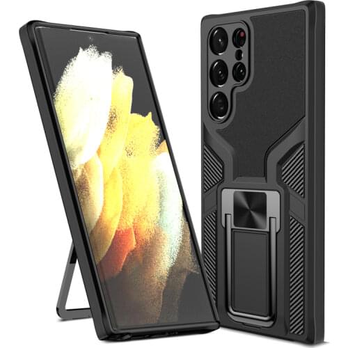 Shockproof Armor Case For Samsung Galaxy S20 S21 Plus Note 20 Ultra A72 A52 S21Plus Full Protective Stand Holder Magnetic Covers