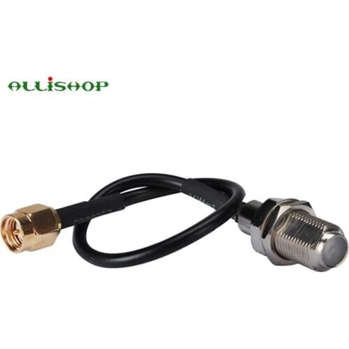 RF Cable F Female to SMA Male Crimp RG174 Pigtail Cable RF Coaxial Jumper Cable Assembly 10CM 15CM 20CM 30CM 50CM 1M