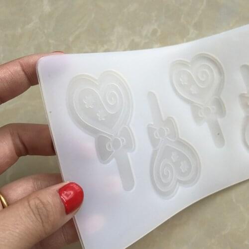 Valentine Series Heart Bow Fondant Molds Cake Decoration Accessories Chocolate Cake Border Silicone Mold Baking Accessories