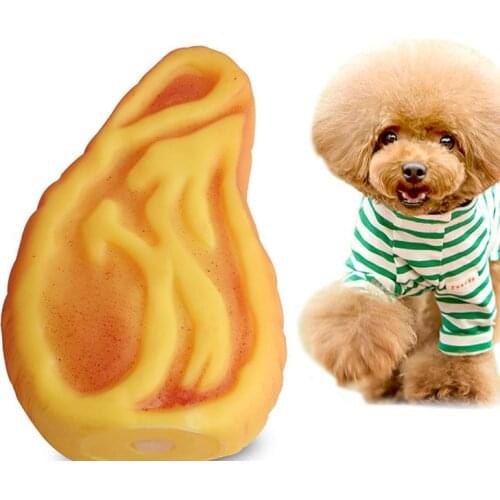 Pet Dog Chew Toys PVC Plastic Molar Teeth Clean Toys For Small Medium Dogs Meat-Shaped Pet Puppy Chew Game Dog Accessories