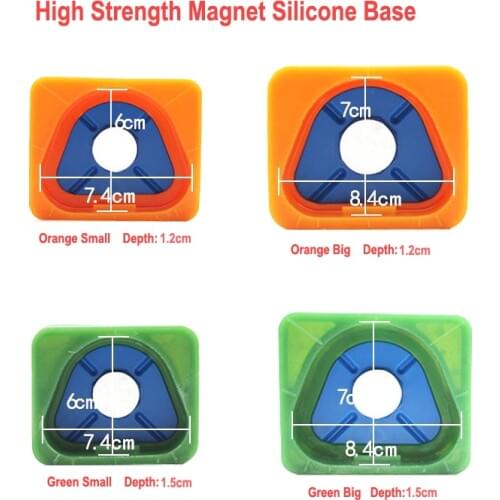 Dental Lab Magnetic Silicone Plaster Mould Former Split Base Model Full Arch Depth 12MM 15MM