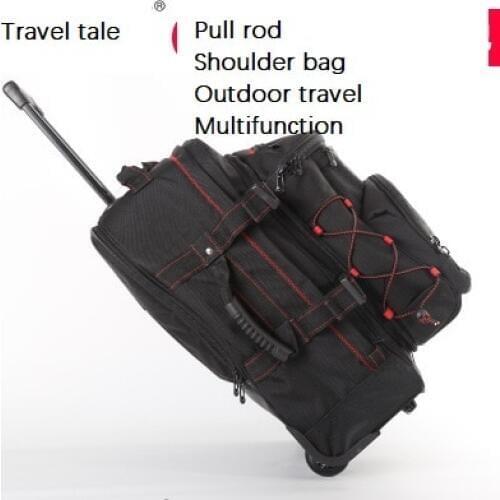 Travel tale 20 inch waterproof Pull rod Shoulder bag Outdoor travel Multifunction Luggage Spinner brand Travel Suitcase