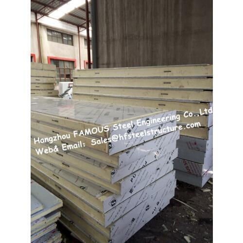 Typical Insulation Material Pu Cold Room Panel And Sandwich Cooler Panel For Polyurethane Freezer