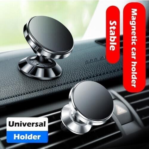 360 Degree Rotating Mini Car Mount Holder Magnetic Air Vent Hook Phone Holder In Car Magnet Stand For iPhone Universal Mobile