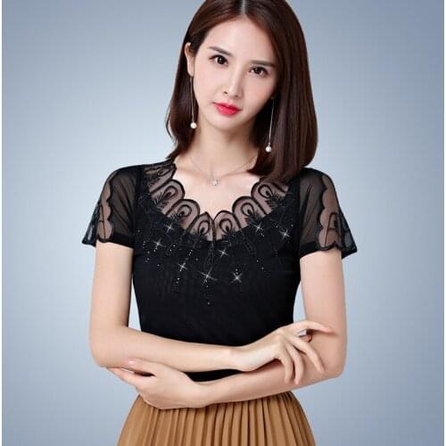 Lady Modern Dance Blouse Short Sleeve Girls Ballroom Dance Costumes Female Latin Dance Wear Short Sleeve O Neck Dancers D-0651