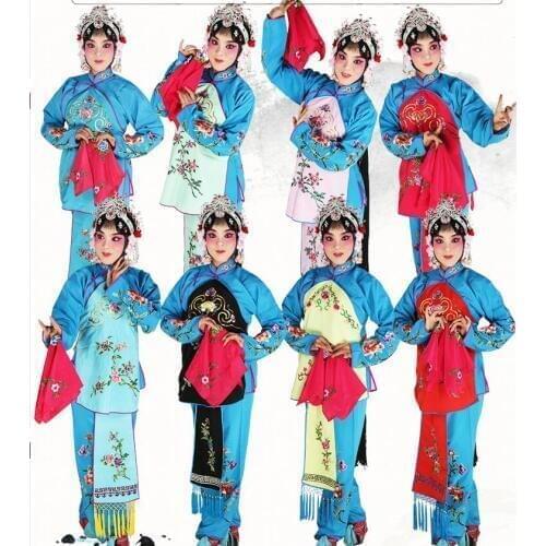Peking Operas Stage Outfit Womens costumes operas Lady girls clothing Chinese Traditional Beijing Opera Dramaturgic Costume