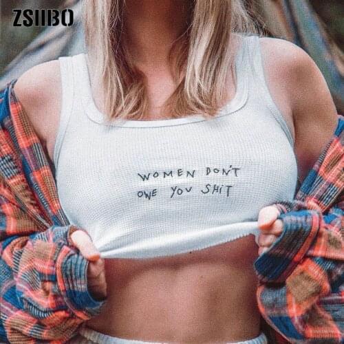 2021 Summer Womens Crop Top Letter Embroidery Basic Bandage Tank Tops Women Square Collar Sleeveless Simple Casual Streetwear