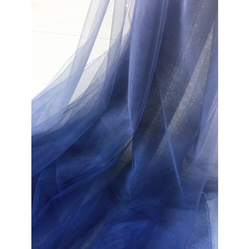 1m/lot Four colours gradient mesh fabric soft mesh wedding dress veil DIY fabric transparent dress fabric H012