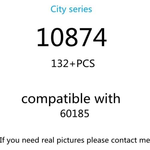 132PCS 10874 Building Block Toy City Series 60185 Assembled Building Blocks Childrens Toy Gifts